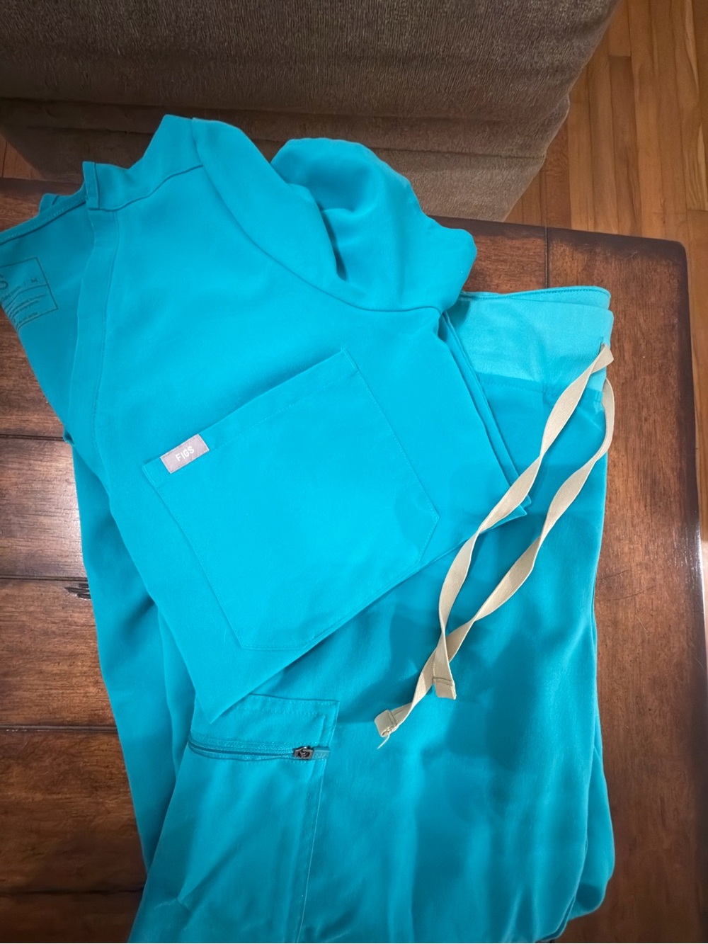 Figs Women's Scrub Set in Teal Blue